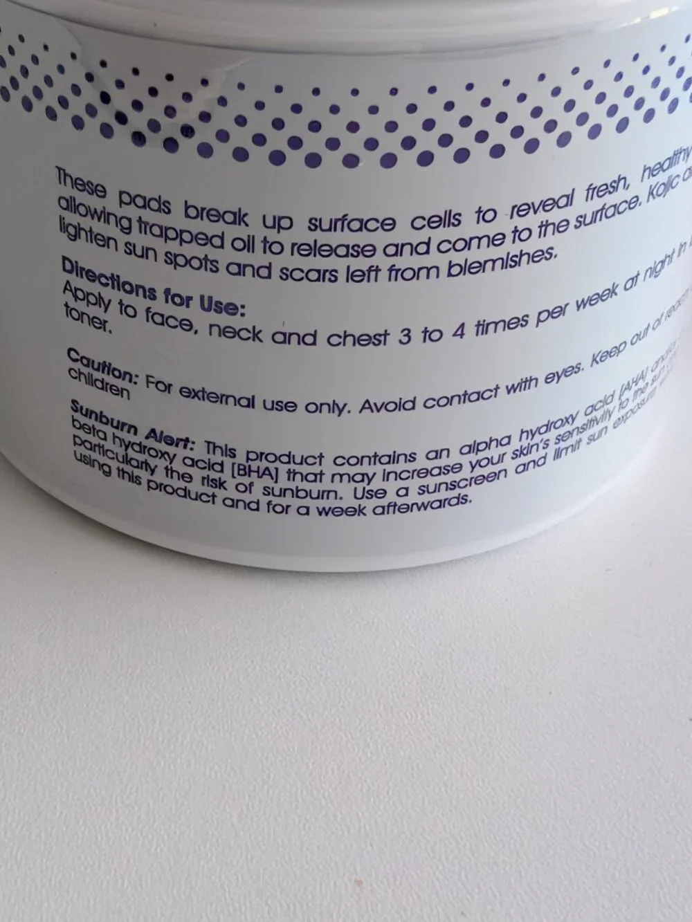Skin Script Glycolic and Retinol Pads 2 oz 50 Pads SEALED